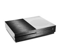 DeinDesign Autocollant Compatible avec Microsoft Xbox One S Sticker Film Autocollant Look métallique Metal Anthracite