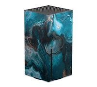 DeinDesign Autocollant Compatible avec Microsoft Xbox Series X Sticker Film Autocollant Marbre Mer Bleu