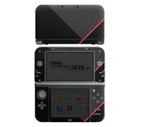 DeinDesign Autocollant Compatible avec Nintendo New 3DS XL Sticker Film Autocollant Rouge Lignes Noir