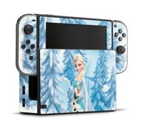 DeinDesign Autocollant Compatible avec Nintendo Switch Sticker Film Autocollant La Reine des neiges Elsa Produit sous Licence Officielle Disney