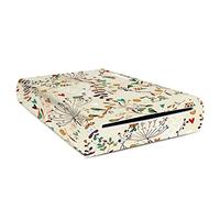 DeinDesign Autocollant Compatible avec Nintendo Wii U Konsole Sticker Film Autocollant Rétro Oiseau Fleurs [Video Game]