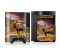 DeinDesign Autocollant Compatible avec Sony Playstation 3 Sticker Film Autocollant Cerf Prairie Montagne