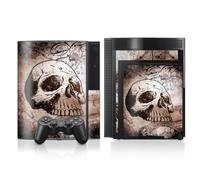 DeinDesign Autocollant Compatible avec Sony Playstation 3 Sticker Film Autocollant Tête de Mort Halloween Têtes de Mort [Video Game]