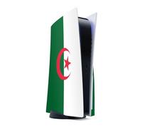 DeinDesign Autocollant Compatible avec Sony Playstation 5 Disc Edition Sticker Film Autocollant Drapeau Algérie Drapeaux