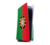 DeinDesign Autocollant Compatible avec Sony PlayStation 5 Disc Edition Sticker Film Autocollant Drapeau Portugal Drapeaux
