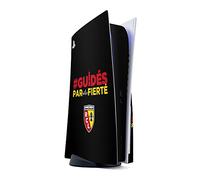 DeinDesign Autocollant Compatible avec Sony Playstation 5 Disc Edition Sticker Film Autocollant RC Lens Football Racing Club de Lens