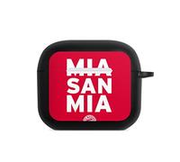 DeinDesign Coque a Mousqueton Compatible avec Apple AirPods (3.Generation) Coque Noire Coque avec Mousqueton FC Bayern Munich FCB Bundesliga