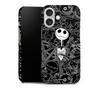 DeinDesign Coque Compatible avec Apple iPhone 16 Étui Housse Halloween Disney L'Étrange Noël de Monsieur Jack