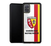 DeinDesign Coque en Bois Compatible avec Samsung Galaxy A51 Coque en Bois veritable Coque de Protection en Bois Racing Club de Lens RC Lens Football