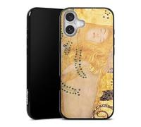 DeinDesign Coque en Silicone Compatible avec Apple iPhone 16 Plus Étui Silicone Coque Souple Klimt ¼uvre d'art Serpents d'eau