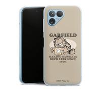 DeinDesign Coque en Silicone Compatible avec Fairphone 5 Etui Silicone Coque Souple Garfield Produit sous Licence Officielle Chat