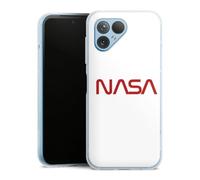 DeinDesign Coque en Silicone Compatible avec Fairphone 5 Etui Silicone Coque Souple NASA Logo Espace