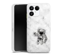 DeinDesign Coque en Silicone Compatible avec Fairphone 6 Etui Silicone Coque Souple Astronaute Marbre Astrologie