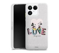 DeinDesign Coque en Silicone Compatible avec Fairphone 6 Etui Silicone Coque Souple Mickey & Minnie Amour Disney