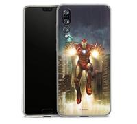 DeinDesign Coque en Silicone Compatible avec Huawei P20 Pro Etui Silicone Coque Souple Marvel Avengers Iron Man