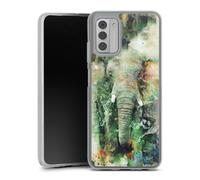 DeinDesign Coque en Silicone Compatible avec Nokia G 42 5G Etui Silicone Coque Souple Éléphant Aquarelle Photographie