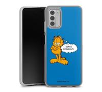DeinDesign Coque en Silicone Compatible avec Nokia G 42 5G Etui Silicone Coque Souple Garfield Chat Dicton