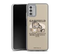 DeinDesign Coque en Silicone Compatible avec Nokia G 42 5G Etui Silicone Coque Souple Garfield Produit sous Licence Officielle Chat