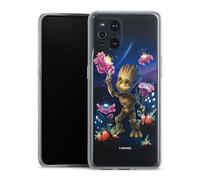 DeinDesign Coque en Silicone Compatible avec Oppo Find X3 Pro Etui Silicone Coque Souple Les Gardiens de la Galaxie Baby Groot Marvel