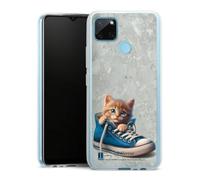 DeinDesign Coque en Silicone Compatible avec Realme Realme C21Y Etui Silicone Coque Souple Chat Chaussures Animal Domestique