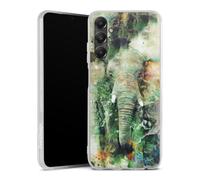 DeinDesign Coque en Silicone Compatible avec Samsung Galaxy A05s Etui Silicone Coque Souple Éléphant Aquarelle Photographie
