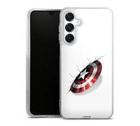 DeinDesign Coque en Silicone Compatible avec Samsung Galaxy A16 5G Etui Silicone Coque Souple Captain America Produit sous Licence Officielle Marvel