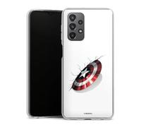 DeinDesign Coque en Silicone Compatible avec Samsung Galaxy A23 5G Etui Silicone Coque Souple Captain America Produit sous Licence Officielle Marvel
