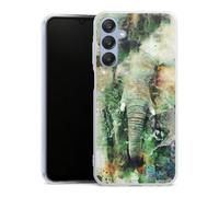 DeinDesign Coque en Silicone Compatible avec Samsung Galaxy A25 5G Etui Silicone Coque Souple Éléphant Aquarelle Photographie