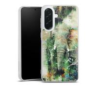 DeinDesign Coque en Silicone Compatible avec Samsung Galaxy A36 5G Etui Silicone Coque Souple Éléphant Aquarelle Photographie