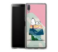 DeinDesign Coque en Silicone Compatible avec Sony Xperia L3 Etui Silicone Coque Souple Peanuts Snoopy Produit sous Licence Officielle