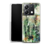 DeinDesign Coque en Silicone Compatible avec Xiaomi Poco X6 Etui Silicone Coque Souple Éléphant Aquarelle Photographie