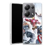 DeinDesign Coque en Silicone Compatible avec Xiaomi Redmi Note 13 Pro 4G Etui Silicone Coque Souple Marvel Avengers Produit sous Licence Officielle