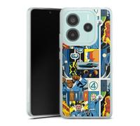 DeinDesign Coque en Silicone Compatible avec Xiaomi Redmi Note 14 5G Etui Silicone Coque Souple Marvel The Fantastic Four Produit sous Licence Officielle