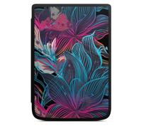 DeinDesign Coque pour liseuse Compatible avec Vivlio Touch HD Plus Etui pour liseuse Protection pour liseuse Néon Fleurs Multicolore