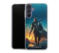 DeinDesign Coque Slim Compatible avec Samsung Galaxy A15 Etui Silicone Ultra Fine Coque en Silicone Ultra Fine Star Wars The Mandalorian Coucher du Soleil