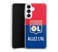 DeinDesign Coque Slim Compatible avec Samsung Galaxy A16 4G Etui Silicone Ultra Fine Coque en Silicone Ultra Fine Produit sous Licence Officielle Olympique Lyonnais OL