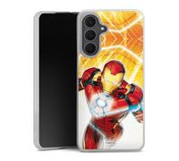 DeinDesign Coque Slim Compatible avec Samsung Galaxy A17 Case Ultra Fine Etui Silicone Ultra Fine Iron Man Marvel Feu
