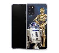 DeinDesign Coque Slim Compatible avec Samsung Galaxy A31 Etui Silicone Ultra Fine Coque en Silicone Ultra Fine Star Wars R2D2 Cosmos