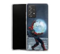 DeinDesign Coque Slim Compatible avec Samsung Galaxy A52s 5G Etui Silicone Ultra Fine Coque en Silicone Ultra Fine Deadpool Lune Marvel