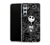 DeinDesign Coque Slim Compatible avec Samsung Galaxy A54 5G Etui Silicone Ultra Fine Coque en Silicone Ultra Fine Halloween Disney L'Étrange Noël de Monsieur Jack