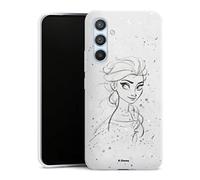 DeinDesign Coque Slim Compatible avec Samsung Galaxy A54 5G Etui Silicone Ultra Fine Coque en Silicone Ultra Fine Disney La Reine des neiges Elsa La Reine des neiges