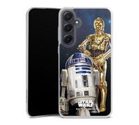 DeinDesign Coque Slim Compatible avec Samsung Galaxy A55 5G Etui Silicone Ultra Fine Coque en Silicone Ultra Fine Star Wars R2D2 Cosmos