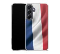 DeinDesign Coque Slim Compatible avec Samsung Galaxy A55 5G Etui Silicone Ultra Fine Coque en Silicone Ultra Fine Drapeau France Drapeaux