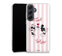 DeinDesign Coque Slim Compatible avec Samsung Galaxy A55 5G Etui Silicone Ultra Fine Coque en Silicone Ultra Fine Amour Disney Mickey & Minnie