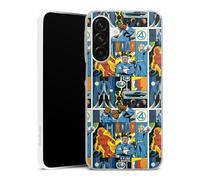 DeinDesign Coque Slim Compatible avec Samsung Galaxy A56 5G Case Ultra Fine Etui Silicone Ultra Fine Marvel The Fantastic Four Produit sous Licence Officielle