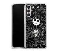 DeinDesign Coque Slim Compatible avec Samsung Galaxy S21 FE 5G Etui Silicone Ultra Fine Coque en Silicone Ultra Fine Halloween Disney L'Étrange Noël de Monsieur Jack