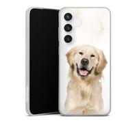 DeinDesign Coque Slim Compatible avec Samsung Galaxy S24 FE 5G Etui Silicone Ultra Fine Coque en Silicone Ultra Fine Chien Golden Retriever Animaux
