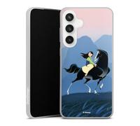 DeinDesign Coque Slim Compatible avec Samsung Galaxy S24 FE 5G Etui Silicone Ultra Fine Coque en Silicone Ultra Fine Mulan Produit sous Licence Officielle Disney
