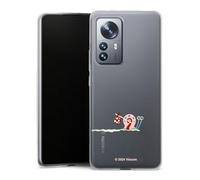 DeinDesign Coque Slim Compatible avec Xiaomi 12 Pro 5G Case Ultra Fine Etui Silicone Ultra Fine Gary Bob l'éponge Produit sous Licence Officielle