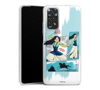 DeinDesign Coque Slim Compatible avec Xiaomi Redmi Note 11 Etui Silicone Ultra Fine Coque en Silicone Ultra Fine Disney Mulan Produit sous Licence Officielle